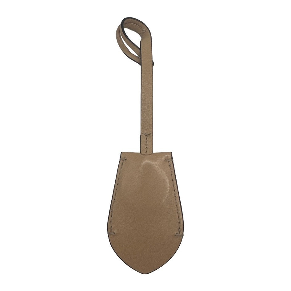 COACH Beige Bag Charm Key Ring