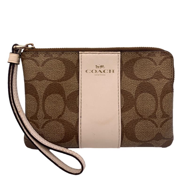 COACH Coated Canvas Wristlet