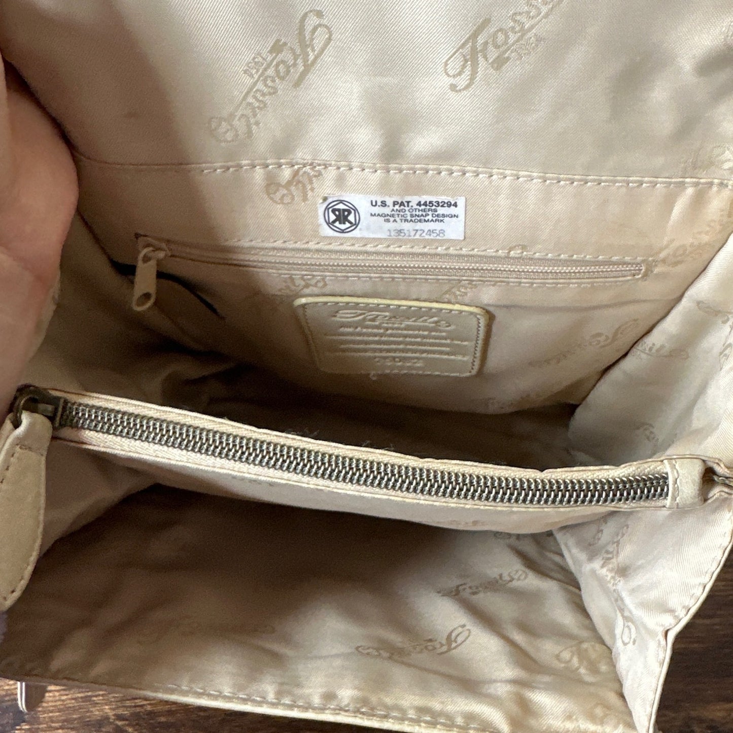 Vintage FOSSIL Beige Crossbody