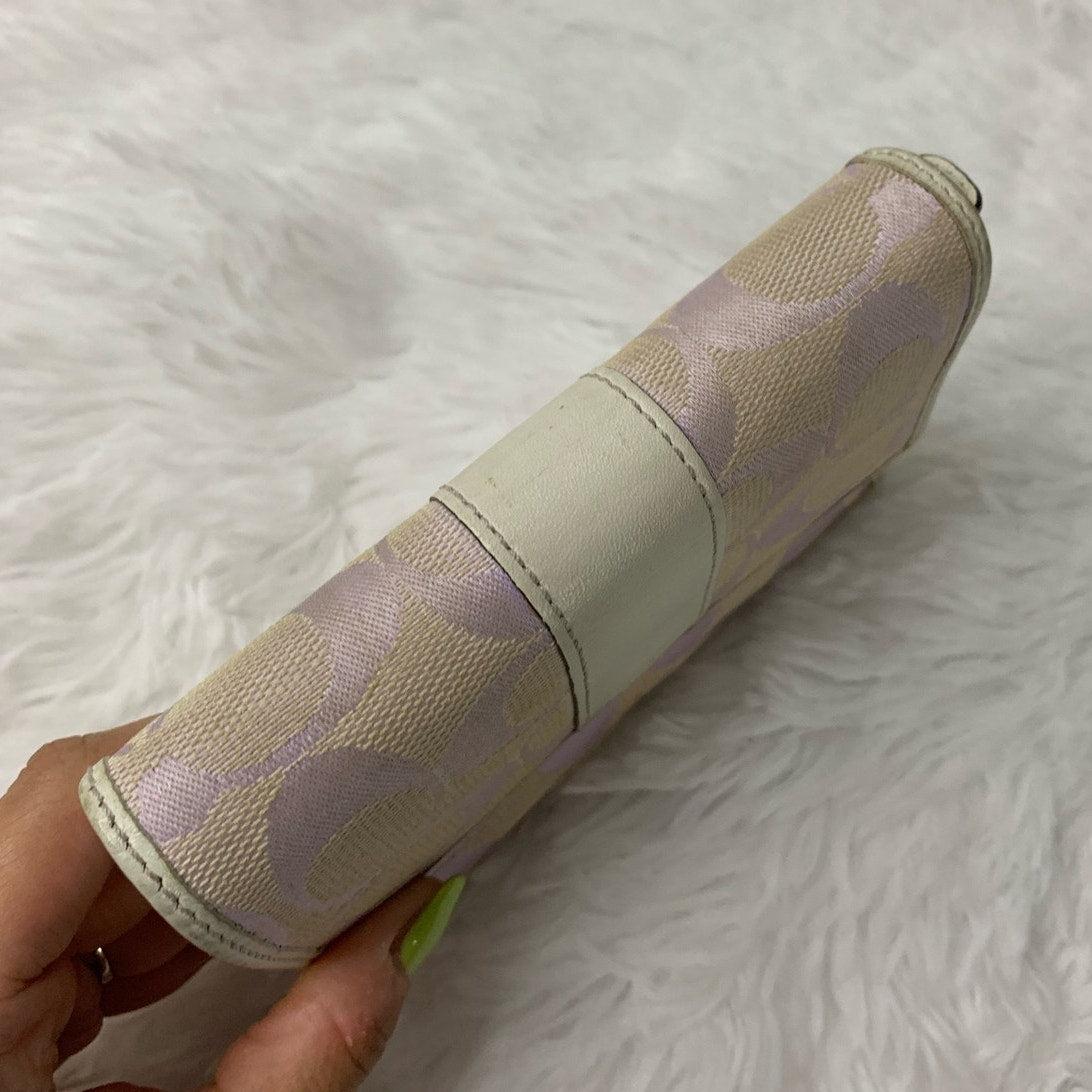 y2k Coach Lilac White Wallet