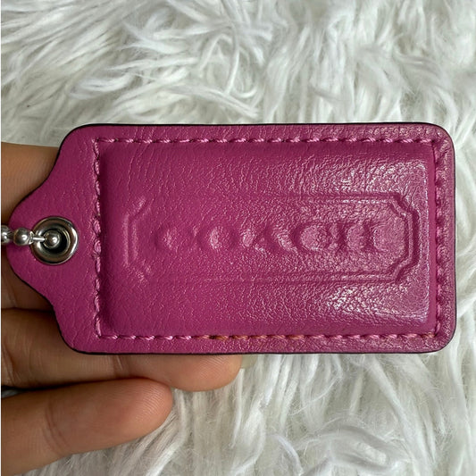 2.5" COACH Fob Bag Charm Hang tag Hangtag