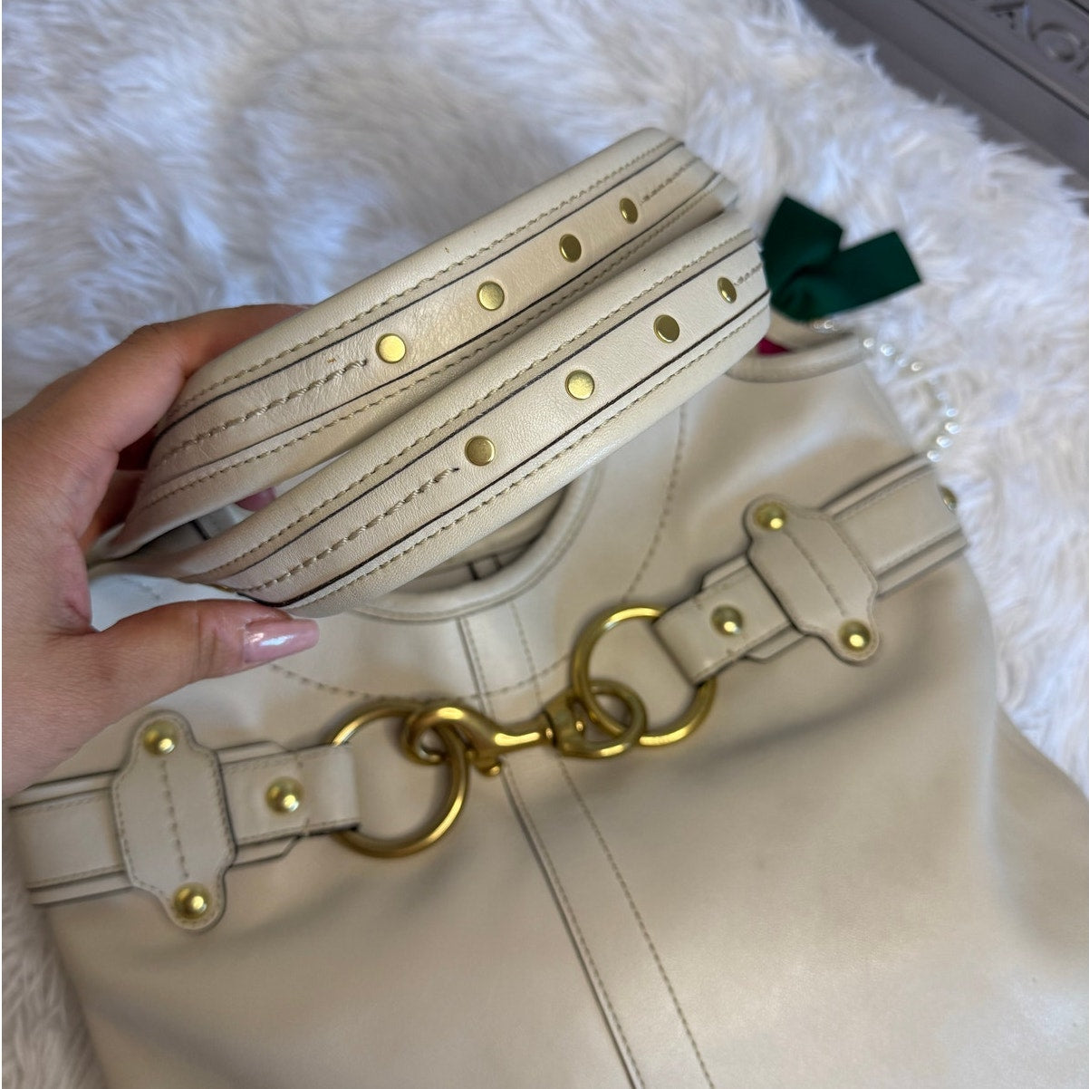 y2K COACH Legacy Ergo Belted Brass Shoulder Bag Hobo