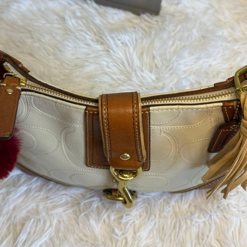 y2k COACH Rare Hamptons Medium Hobo Crossbody Shoulder Bag