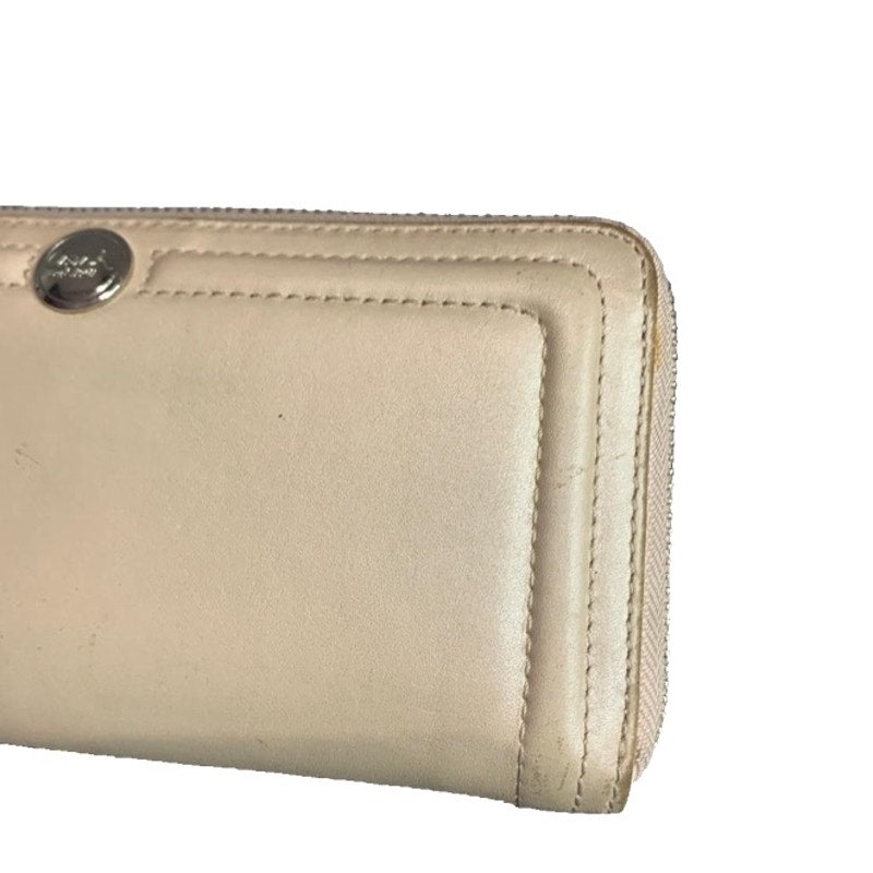 COACH Ivory Zip Around Wallet