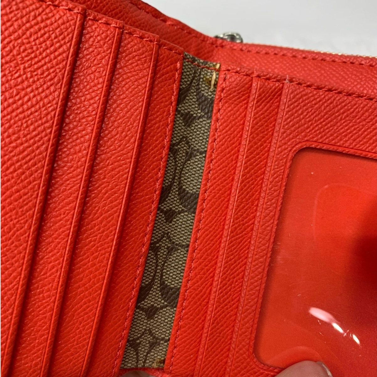 COACH Bright Red Medium Wallet