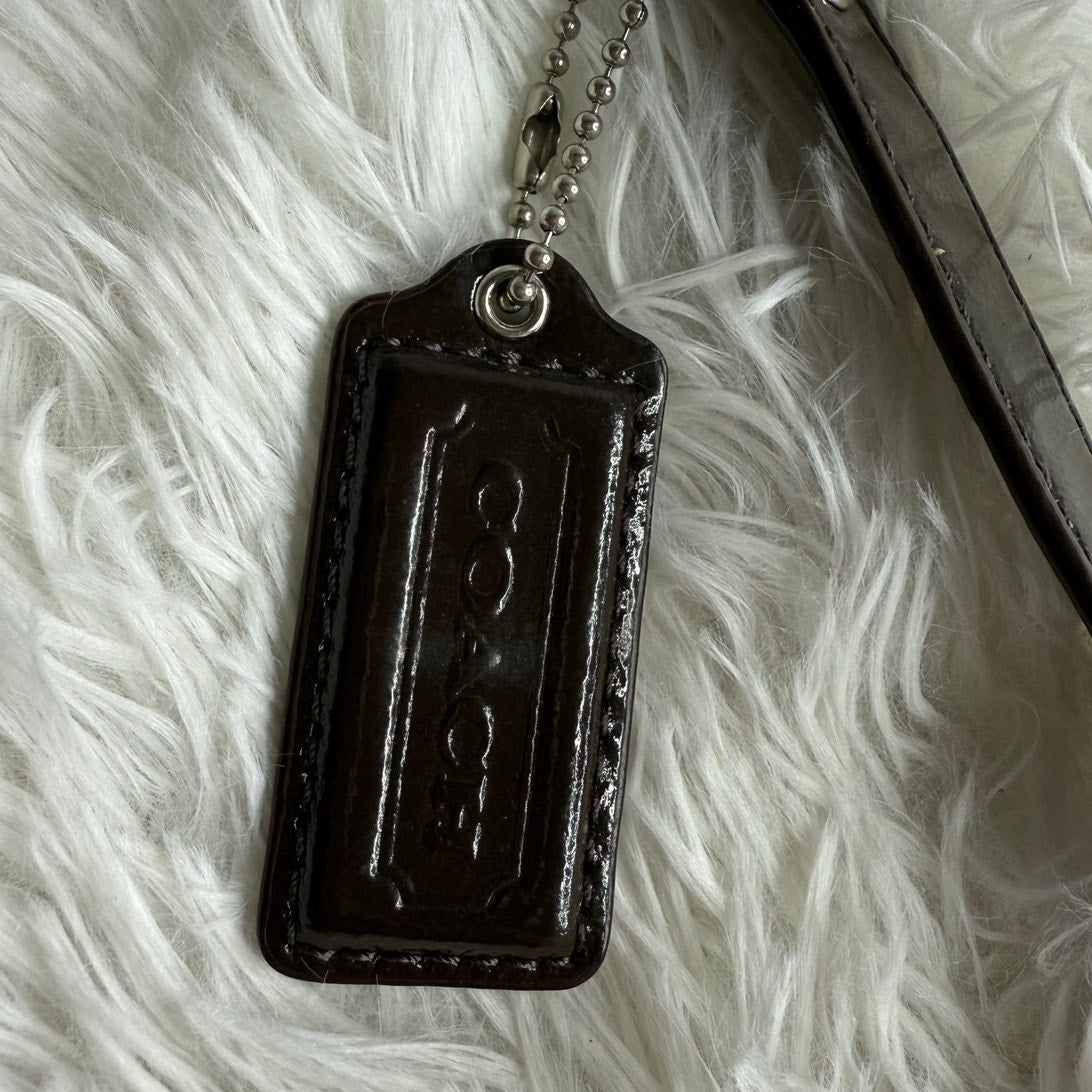 COACH Brown Patent Leather Hangtag Hang tag and Shoulder Replacement Strap