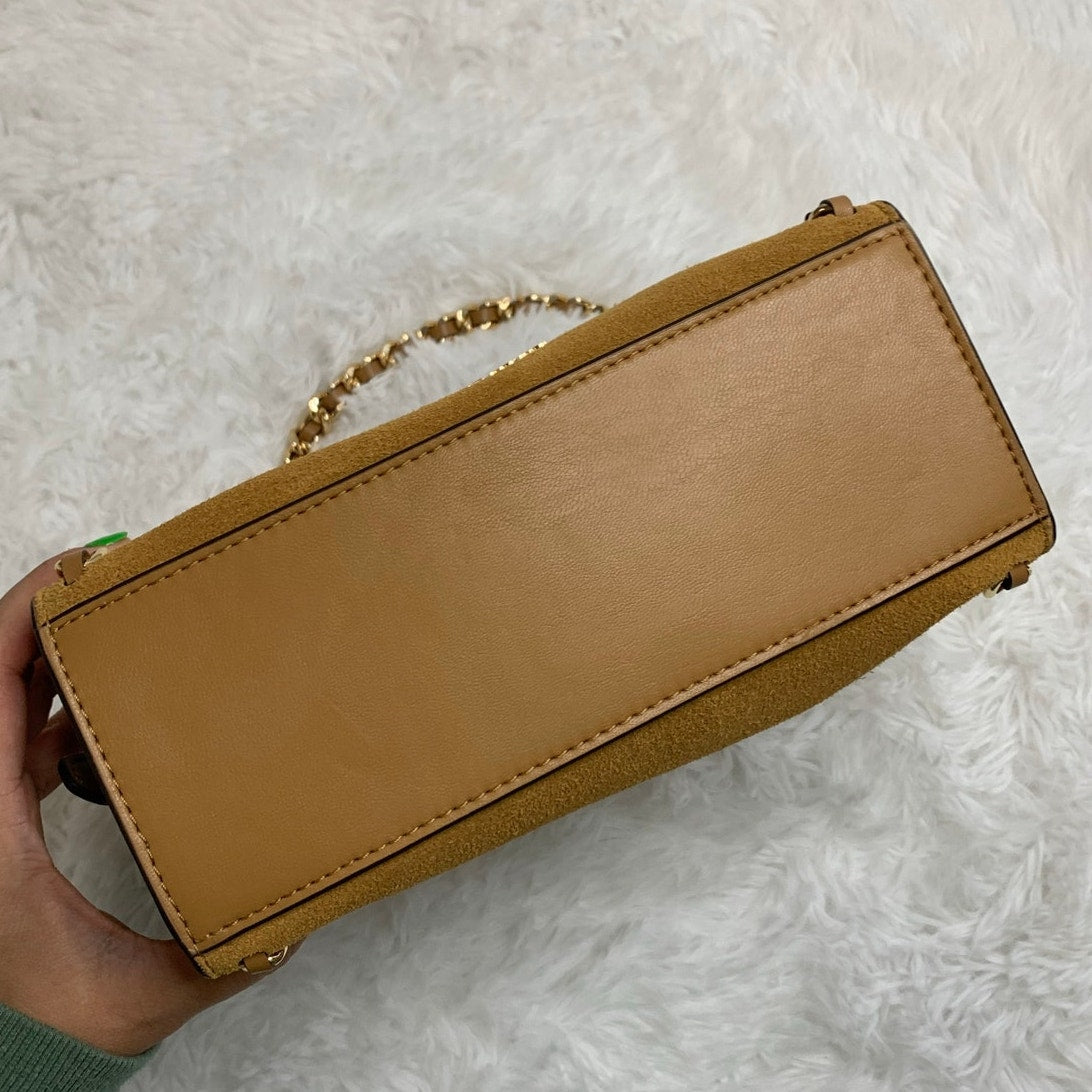 Michael Kors Mina Mini Suede Chain Top Handle
