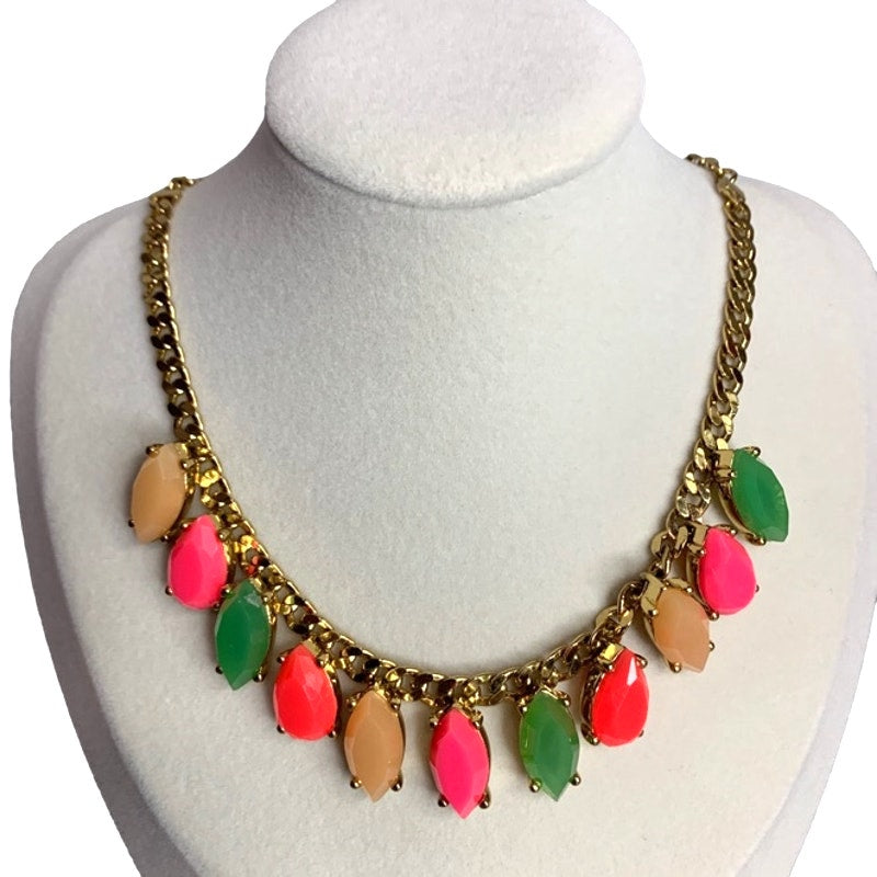 KATE SPADE New York Garden of Paris Stone Frontal Necklace