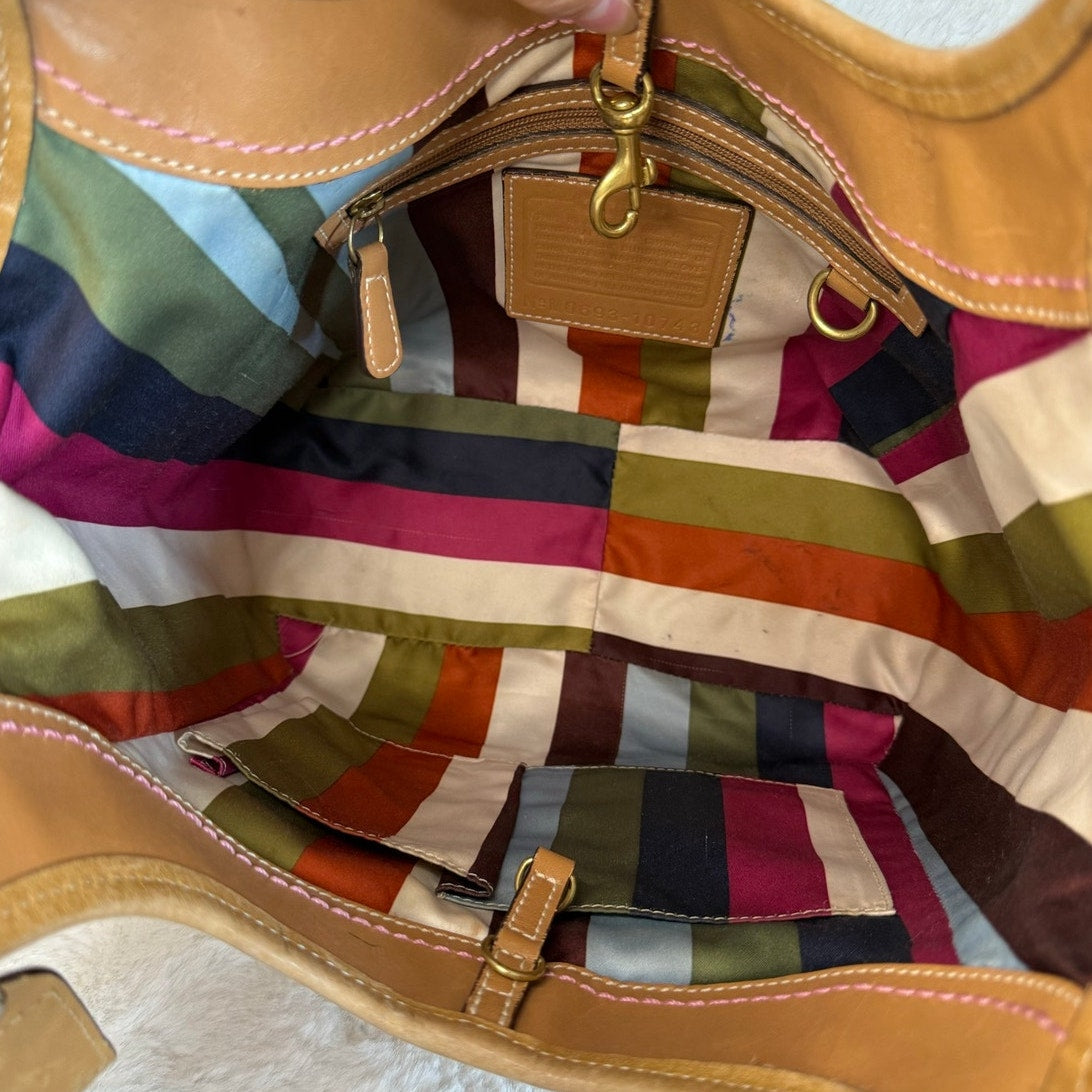 y2k Coach Legacy Tan Ergo Hobo Shoulder Bag