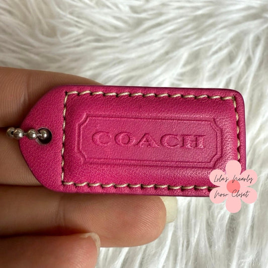 1.5" y2k COACH Fob Bag Charm Hang tag Hangtag