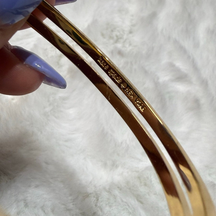 Kate Spade New York Enamel Bow Bangle Bracelet