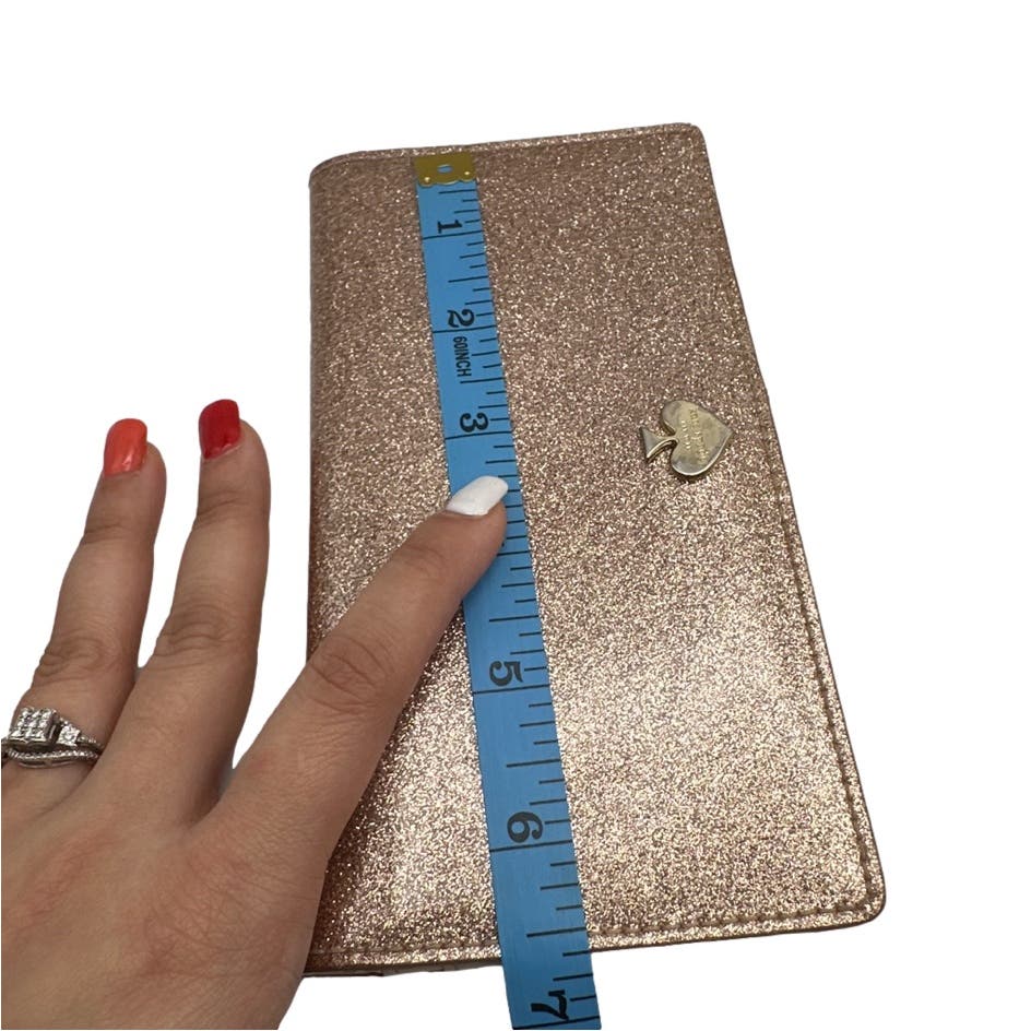 Kate Spade New York Glitter Gold Cream Wallet