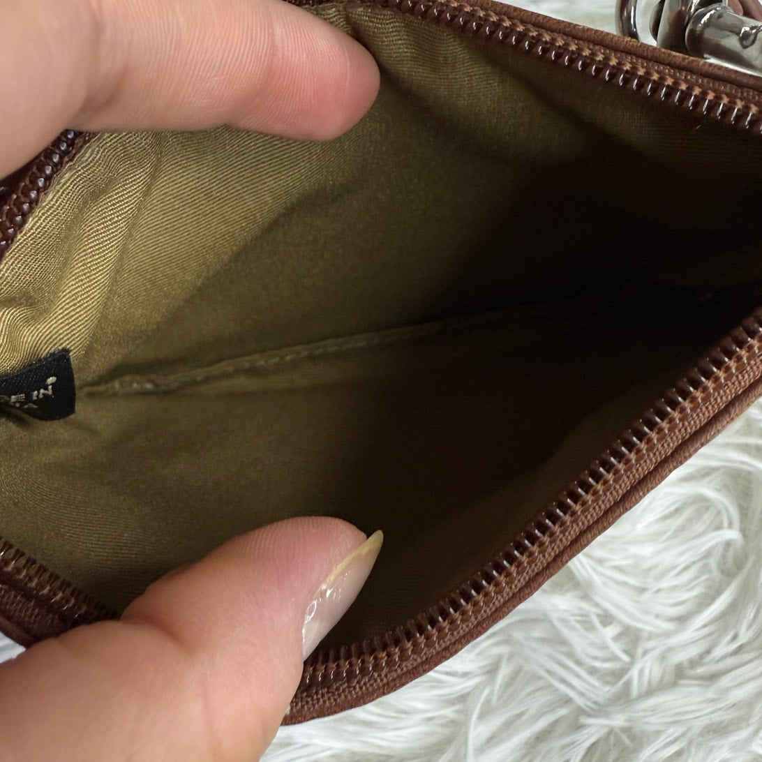 y2k COACH Leatherware Brown Wristlet