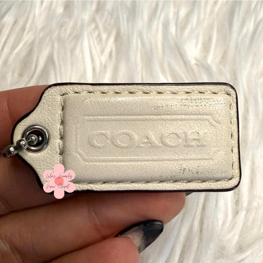 1.5” COACH Fob Bag Charm Hang tag Hangtag