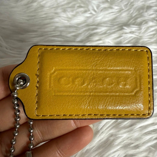 3" Coach Fob Bag Charm Hang tag Hangtag