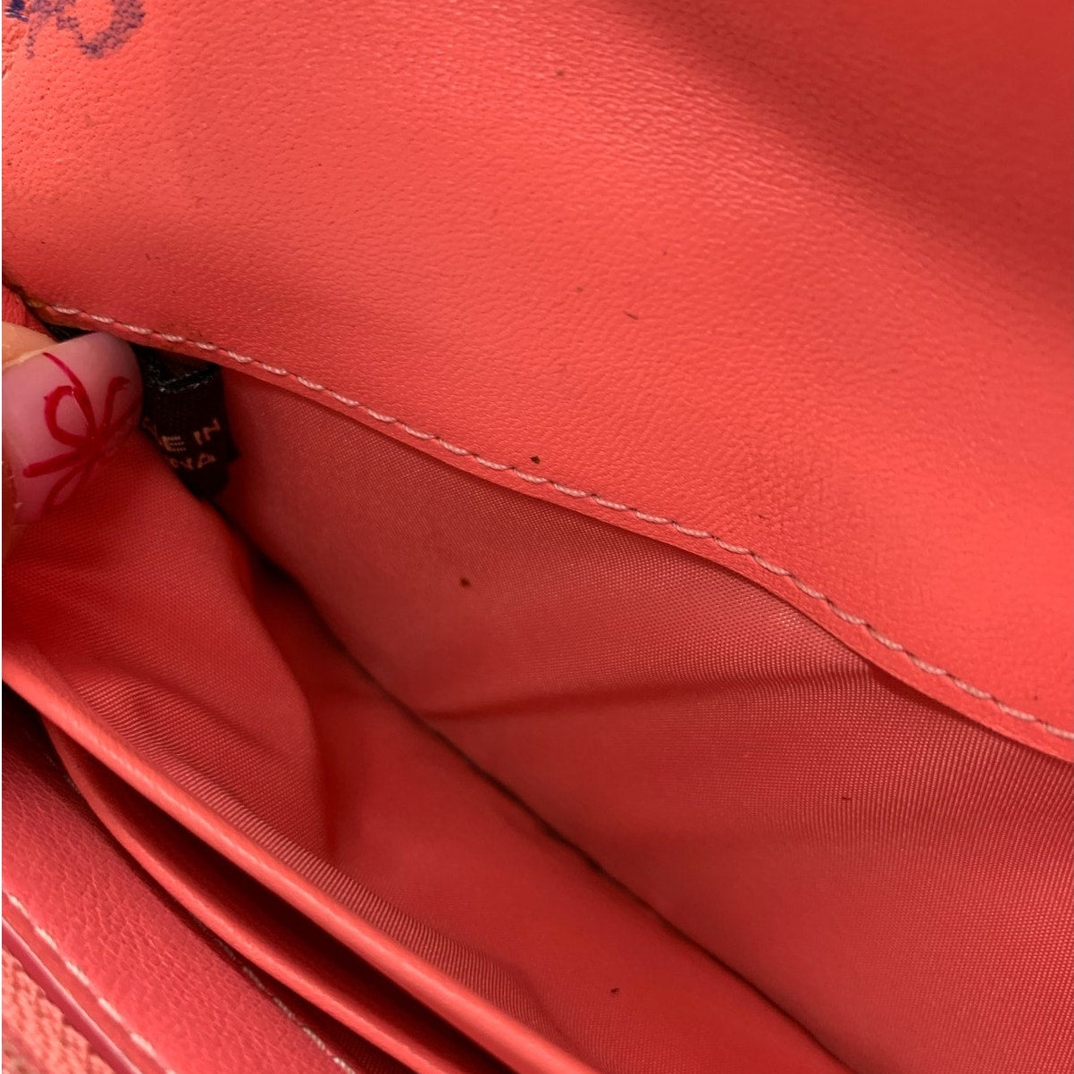 COACH  Signature Canvas Double Zipper Wallet