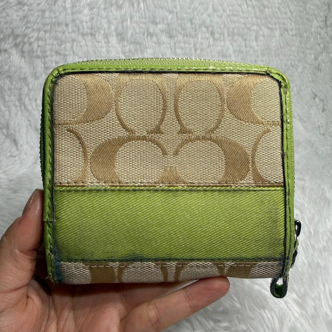 y2k Coach Lime Wallet