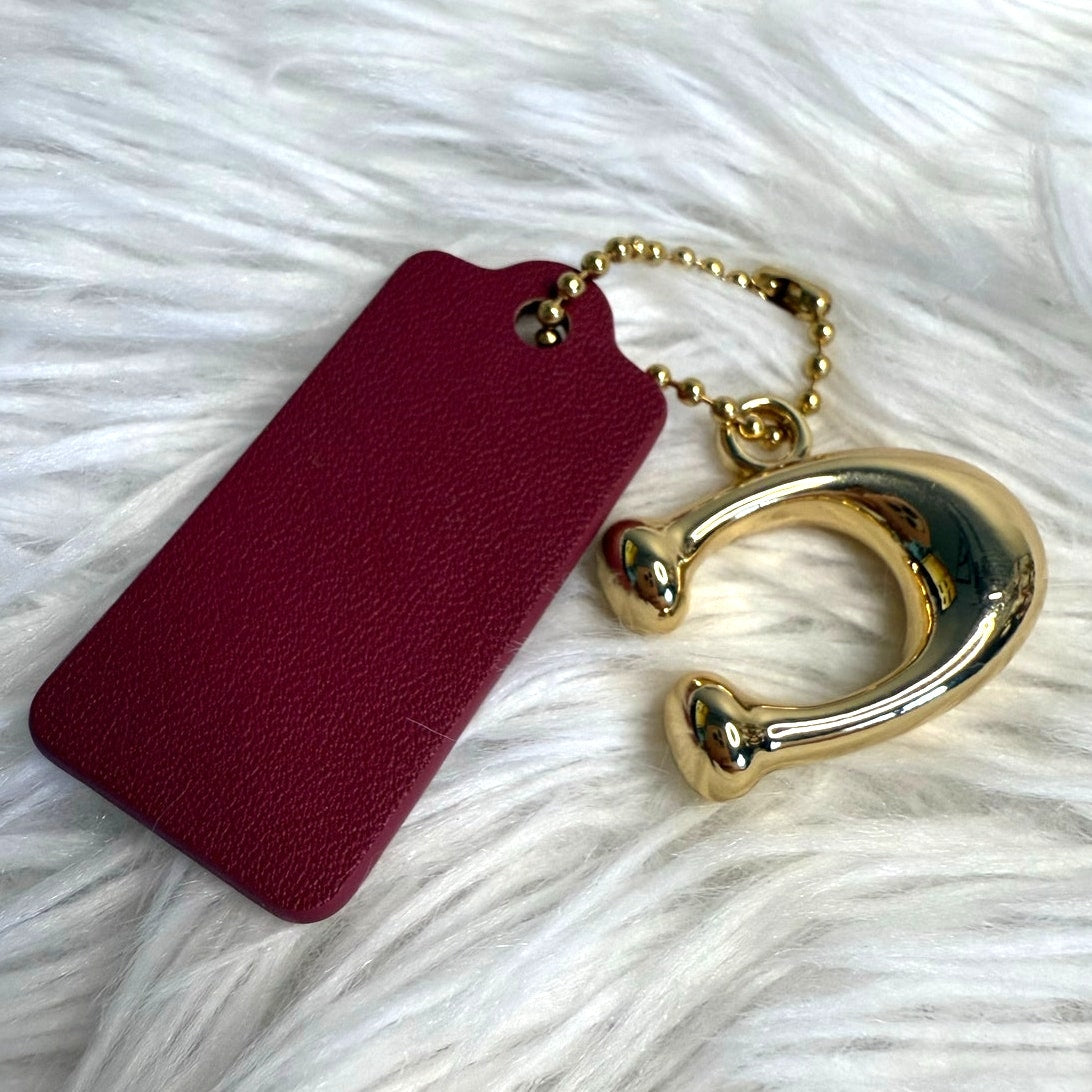COACH Replacement "C" Hang Tag Key Fob Bag Charm