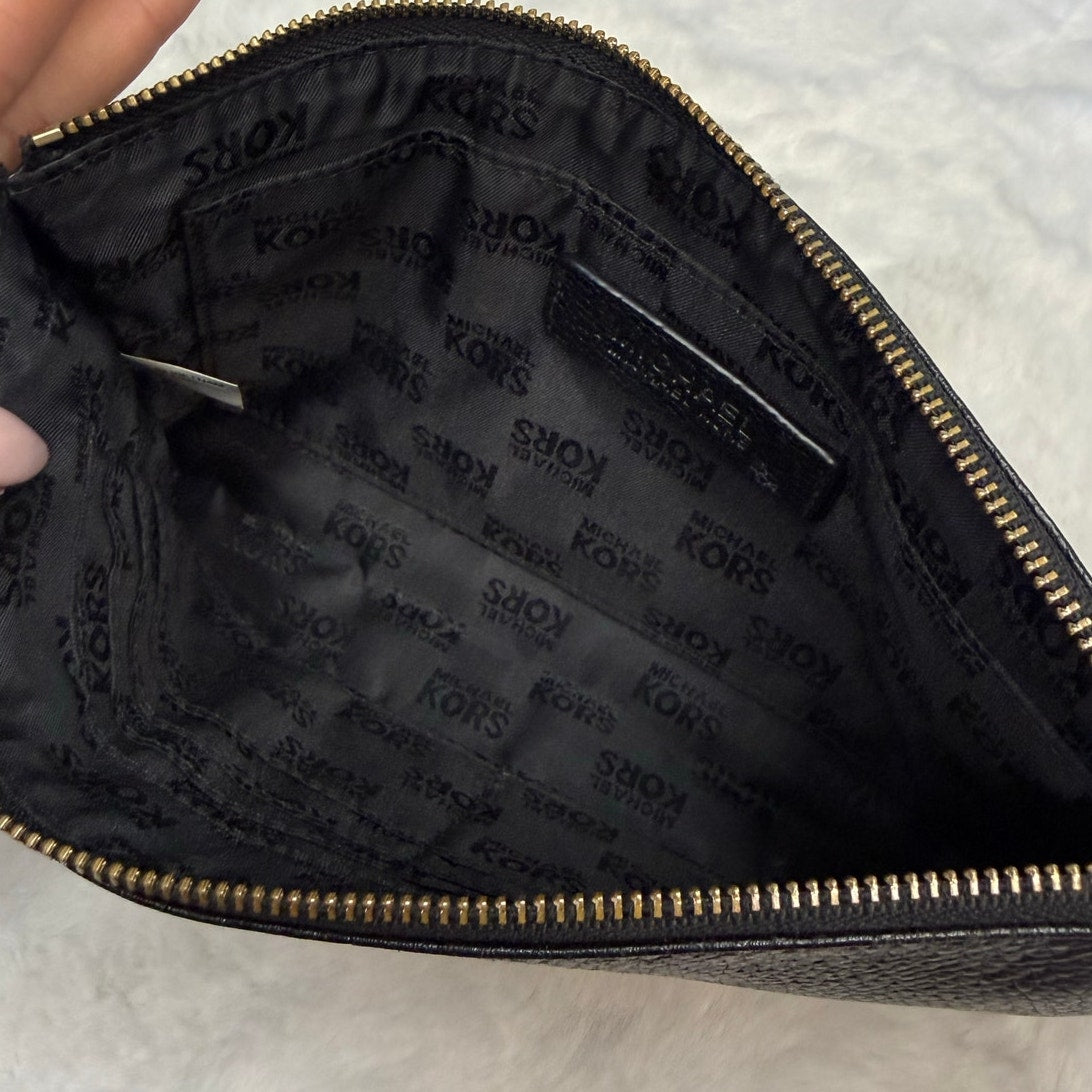 Michael Kors Black Wristlet with Card Slots