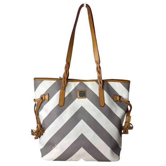 DOONEY & BOURKE Gray and White Large Tote