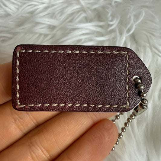1.5" y2k COACH Fob Bag Charm Hang tag Hangtag