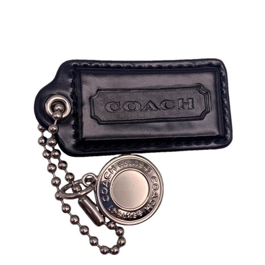 2" COACH Patent Leather Fob Bag Charm Hang tag Hangtag