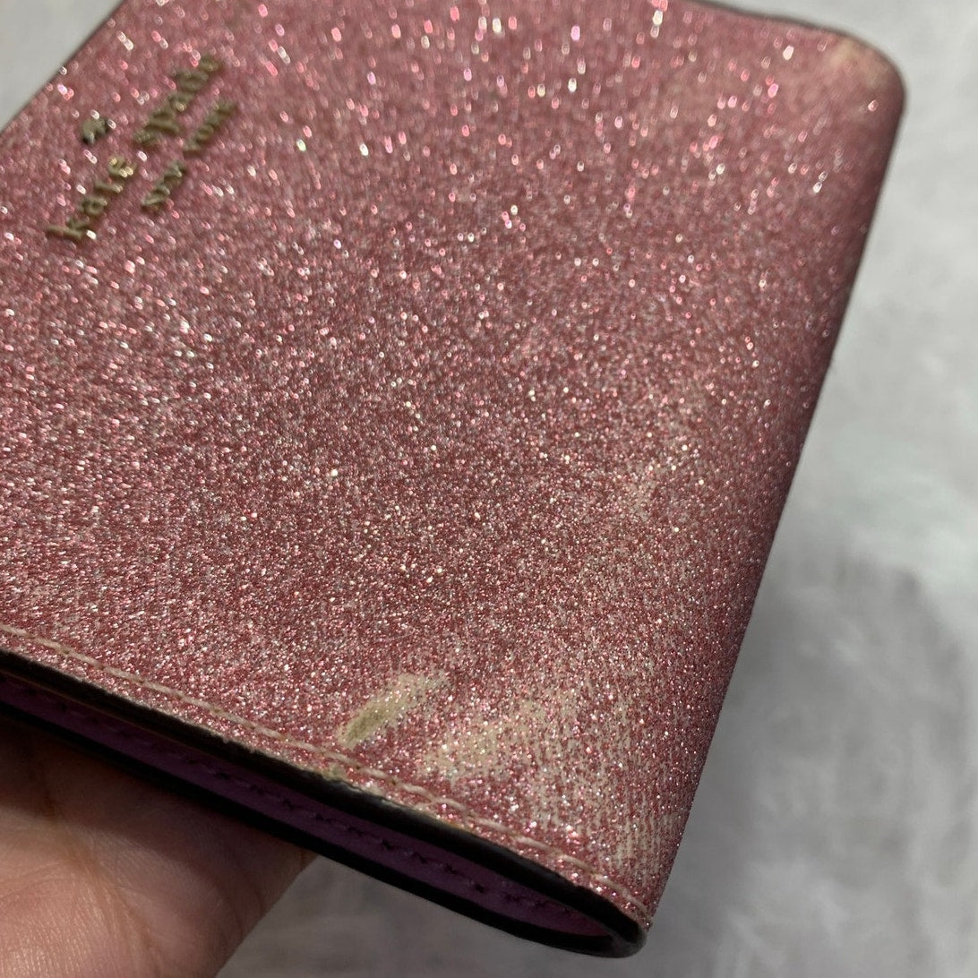 Kate Spade Pink Bifold Glitter Wallet