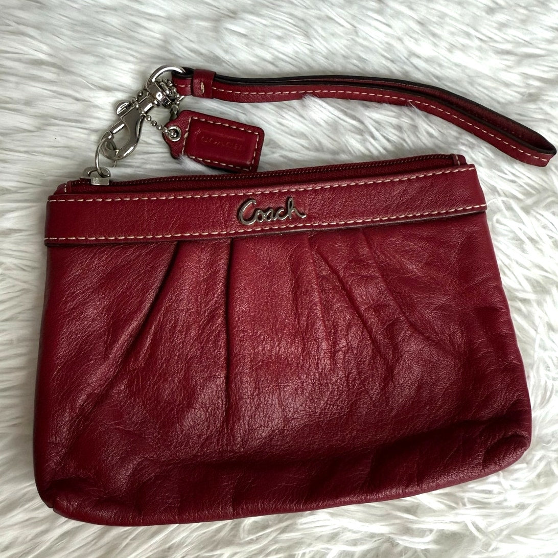 COACH Red Wristlet