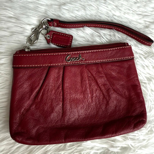COACH Red Wristlet