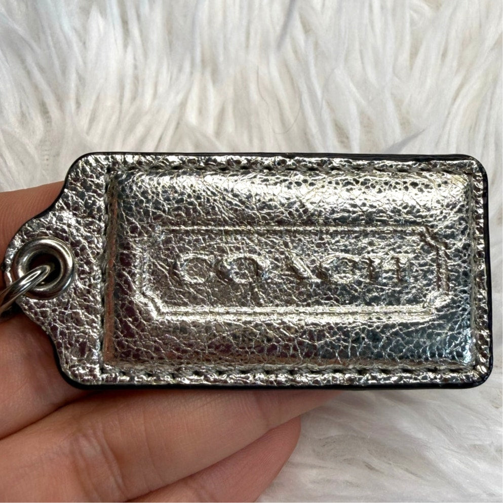 2" COACH Fob Bag Charm Hang tag Hangtag