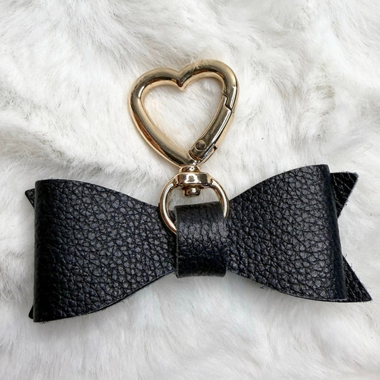 Fashion Navy Bow Bag Charm Key Fob