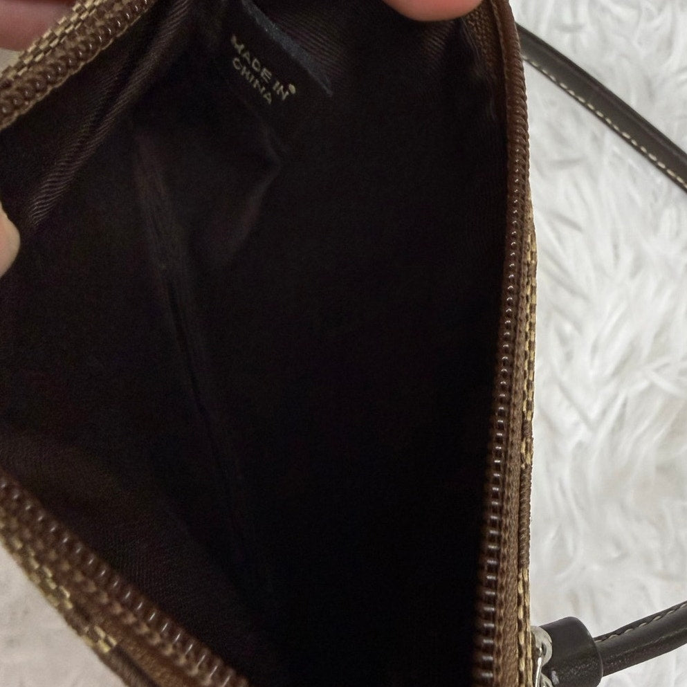 Coach Brown Wristlet