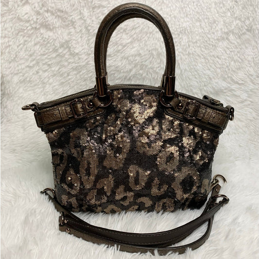 Coach Bag Madison 2011 Sequins Bronze Mini Sophia Satchel Bag