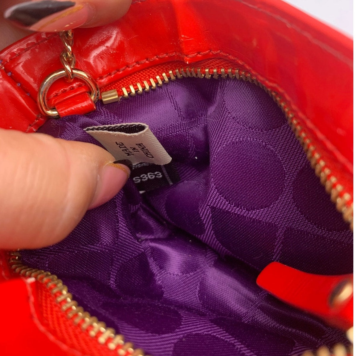 Kate Spade New York Purple Red Coin Purse