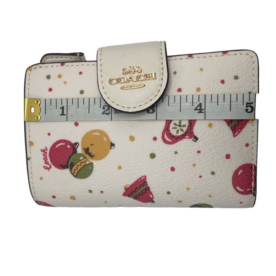 COACH Medium Corner Zip Wallet with Ornament Print