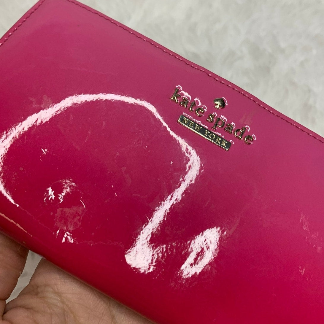 Kate Spade Stacy Slim Bifold Cedar Street Pink Ombré Patent Wallet