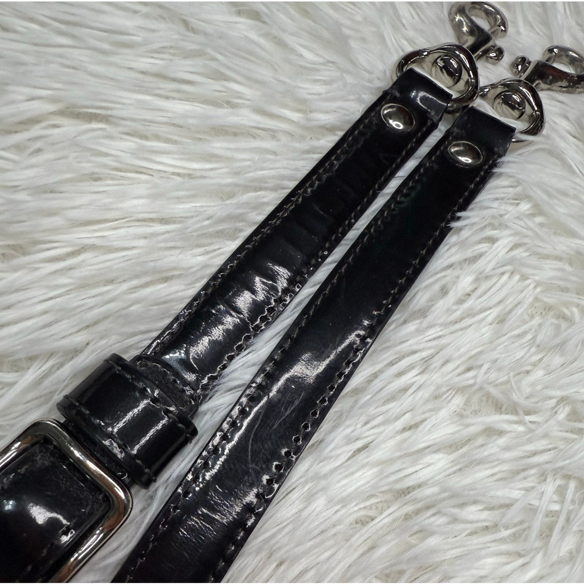 Black Patent Leather Replacement Strap
