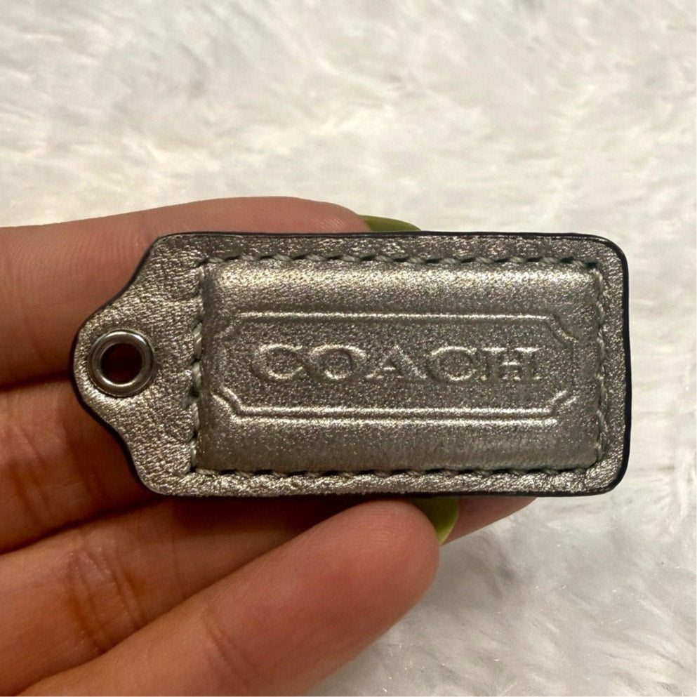 1.5" COACH Fob Bag Charm Hang tag Hangtag