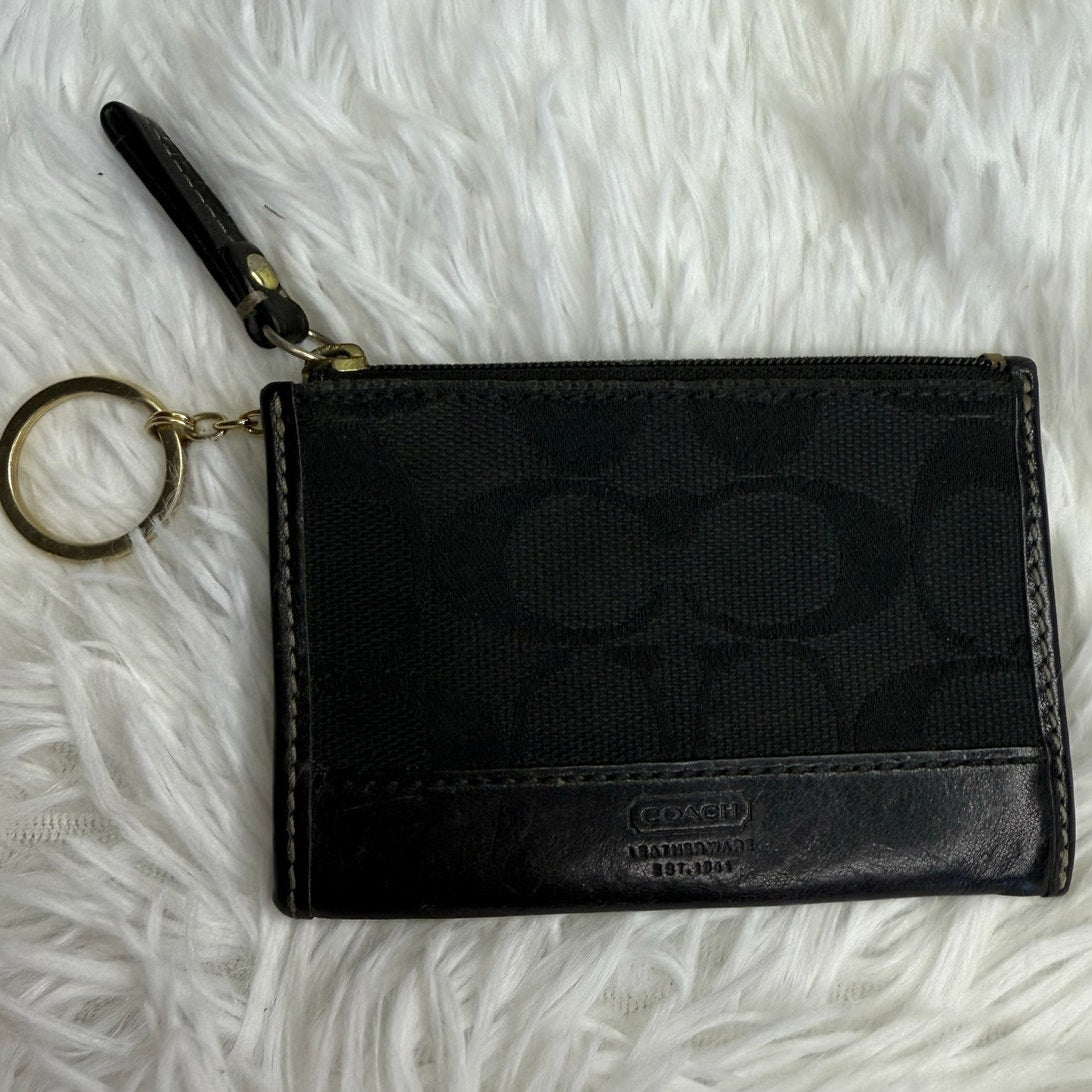 Y2k COACH Black Soho y2k Card Holder Coin Purse Wallet