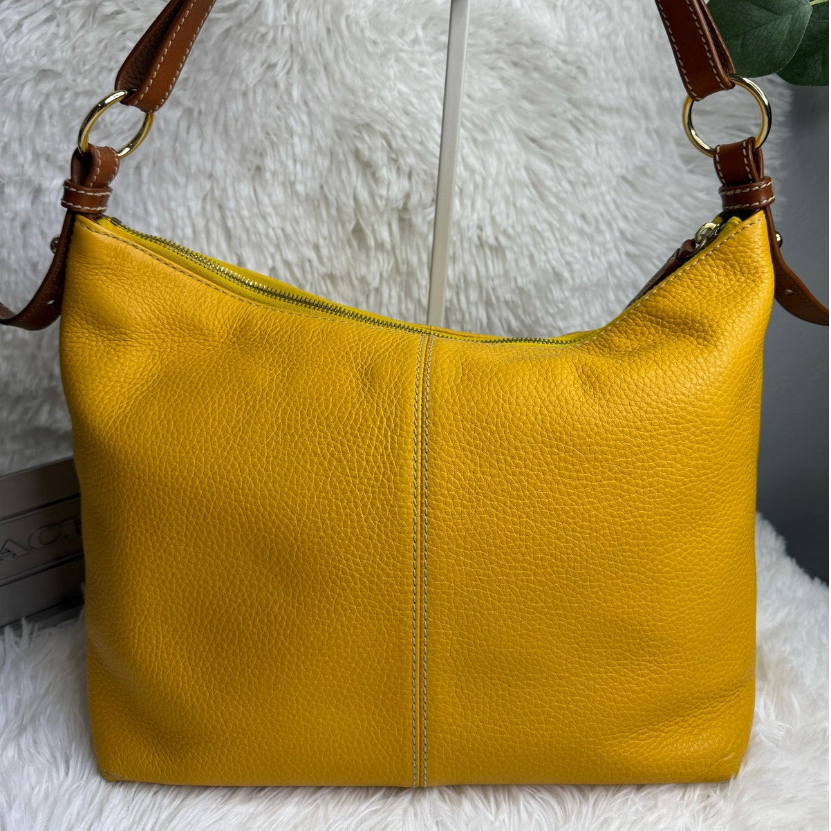 DOONEY & BOURKE Pebbled Leather Shoulder Bag with Pouch