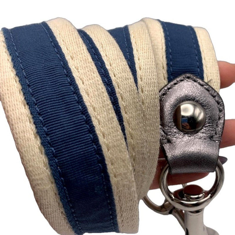 Blue Cream Fabric Replacement Strap