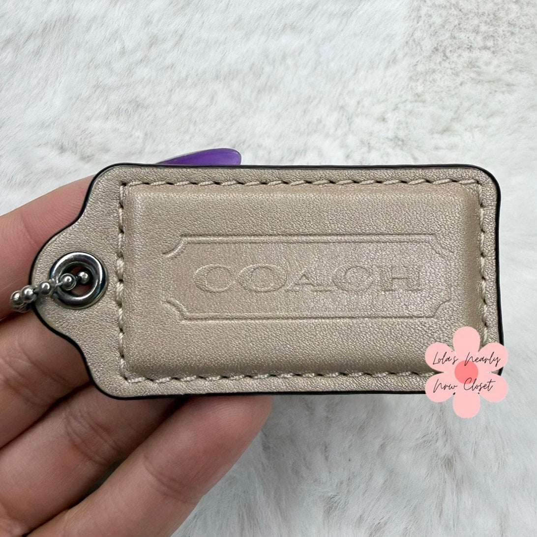 2" COACH Fob Bag Charm Hang tag Hangtag
