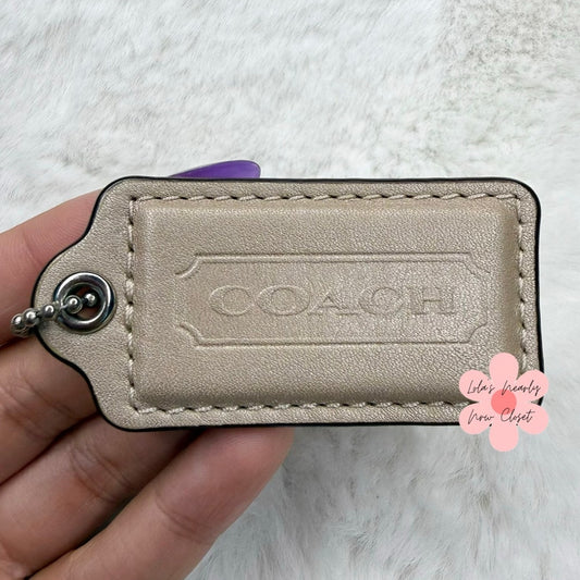 2" COACH Fob Bag Charm Hang tag Hangtag