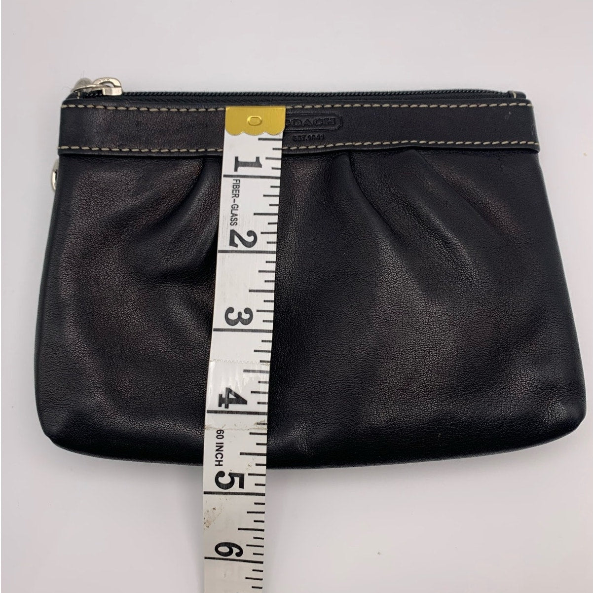 Y2K COACH Leatherware Black Wristlet