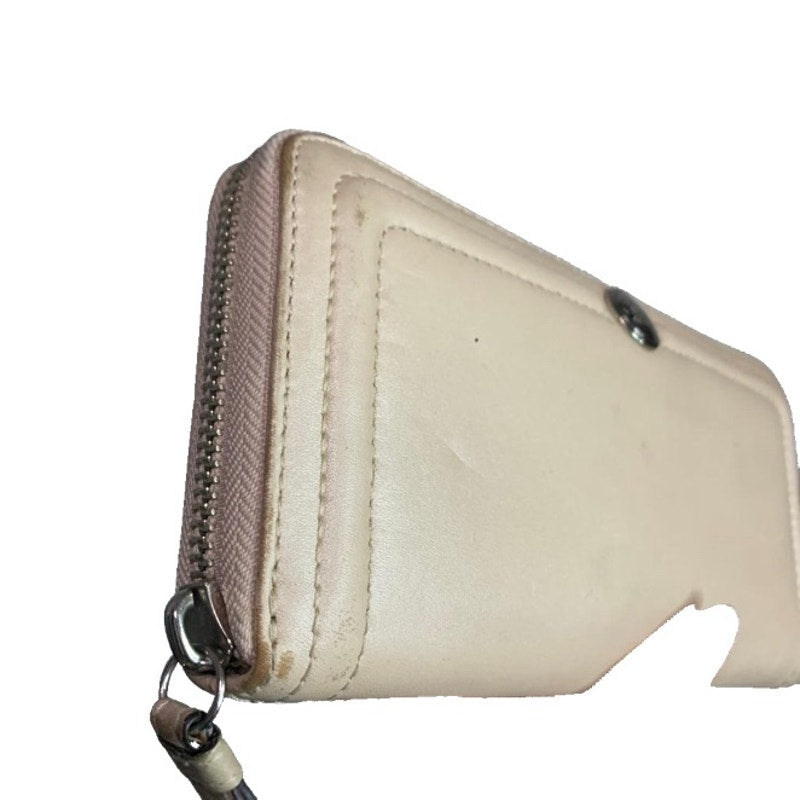 COACH Ivory Zip Around Wallet