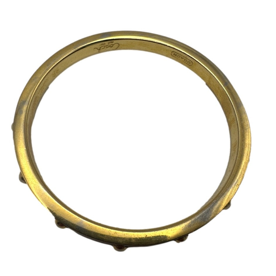 COACH Stud Bangle Bracelet Gold-tone plated