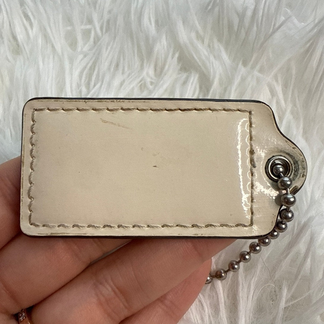 2" Coach Fob Bag Charm Hang tag Hangtag