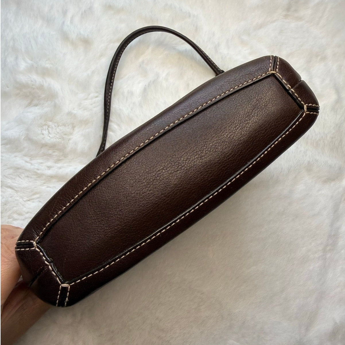 y2k Coach Vintage Leatherware Brown Soho Wristlet
