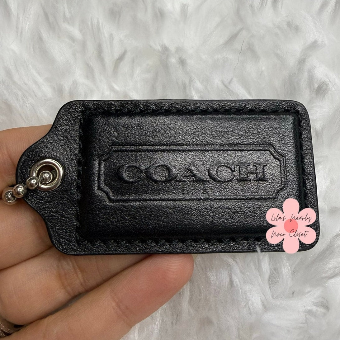 2.5" COACH Fob Bag Charm Hang tag Hangtag