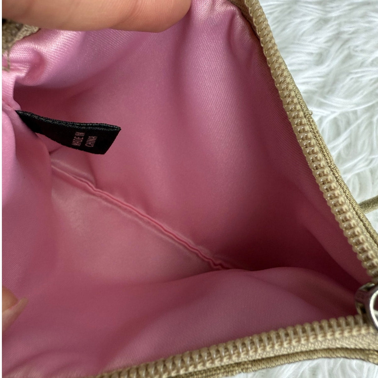 SALE COACH Poppy Tan Signature Canvas Wristlet